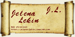 Jelena Lekin vizit kartica